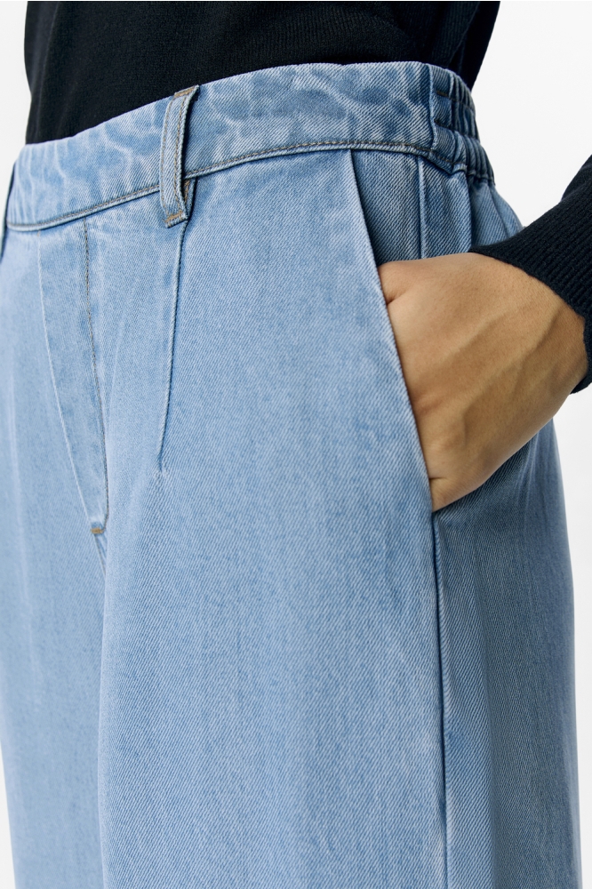 OBJFRAME LISA WIDE MW PANTS NOOS 23045548 LIGHT BLUE DENIM